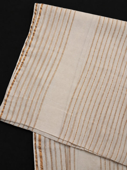 Khaadi Net dupatta - Dyeable - ZD600