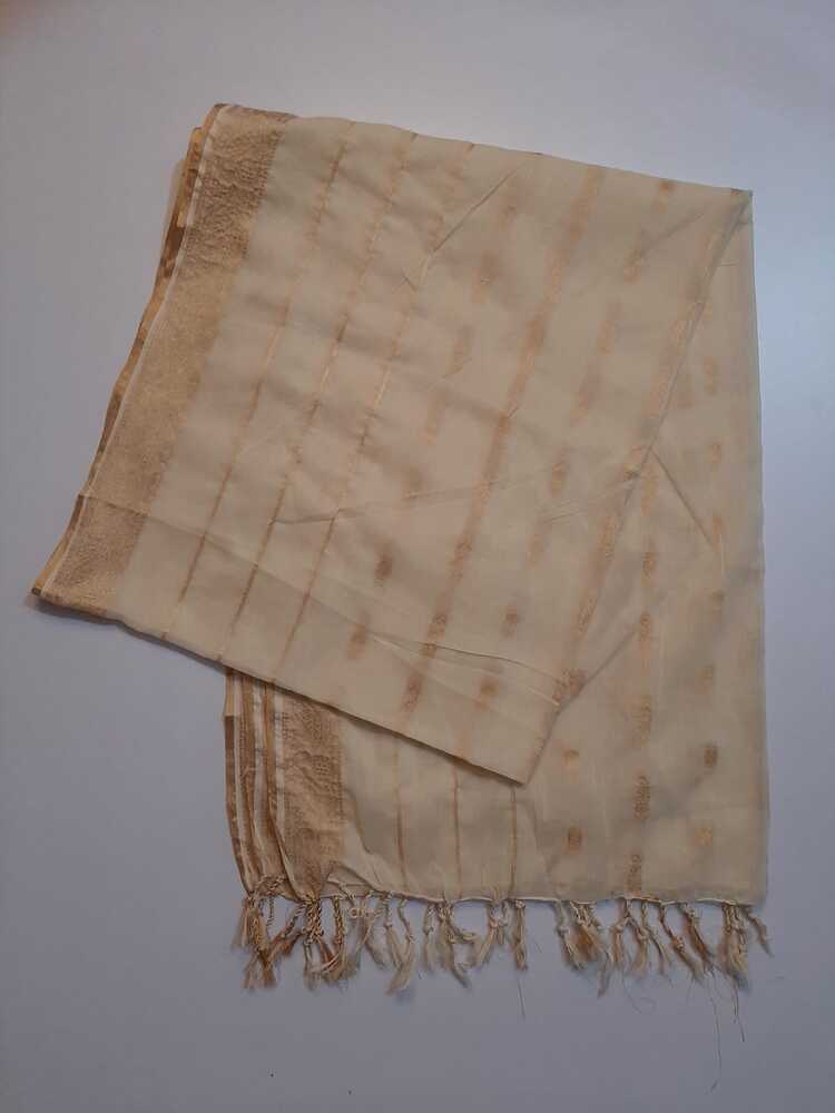 Khaadi Net Gold Zari Dyeable Dupatta