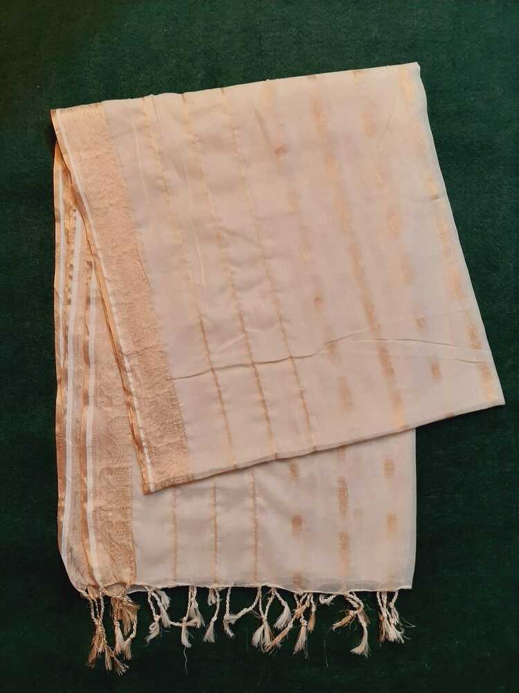Khaadi Net Gold Zari Dyeable Dupatta - ZD24