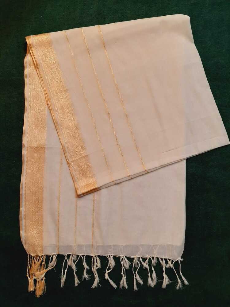 Khaadi Net Gold Zari Dyeable Dupatta