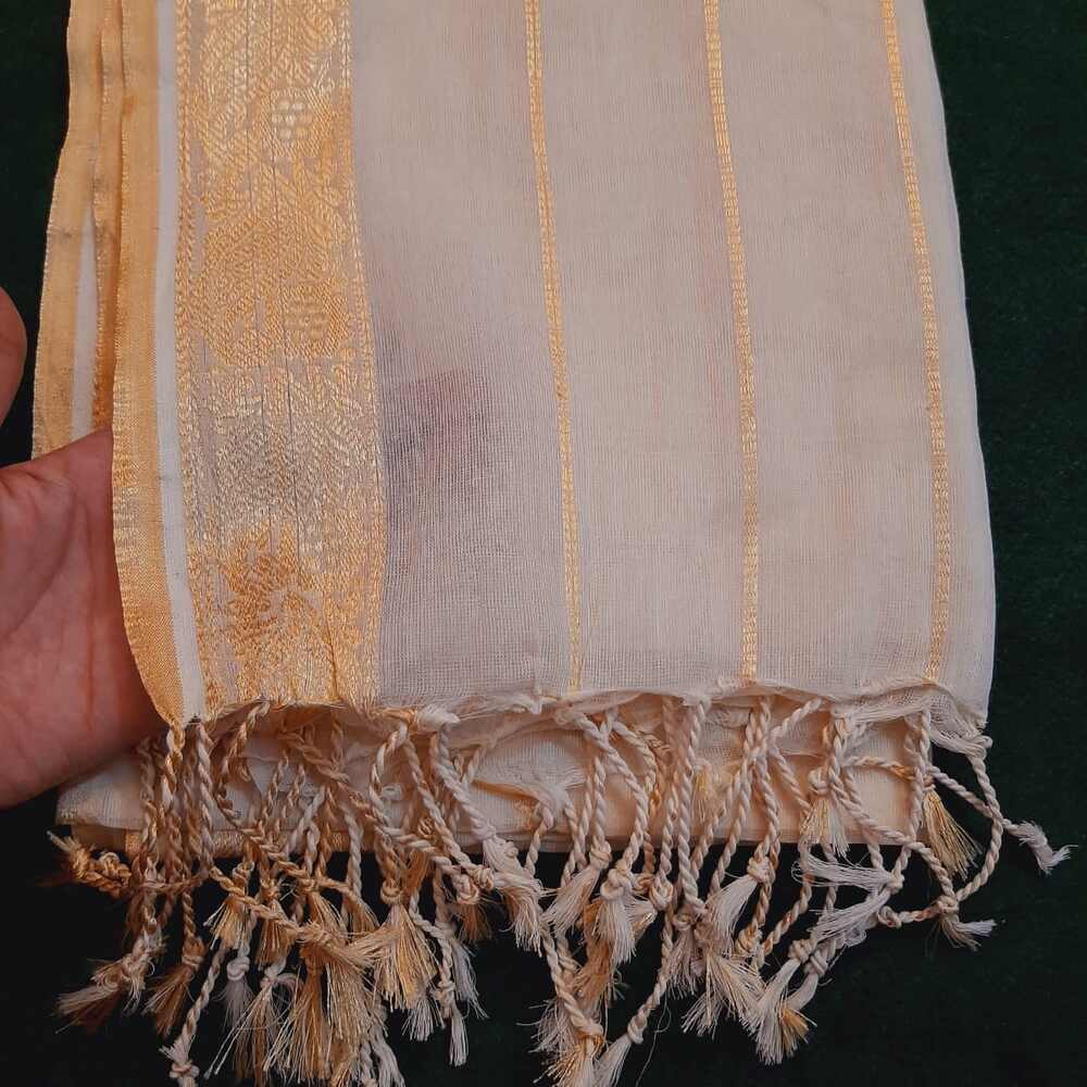 Khaadi Net Gold Zari Dyeable Dupatta