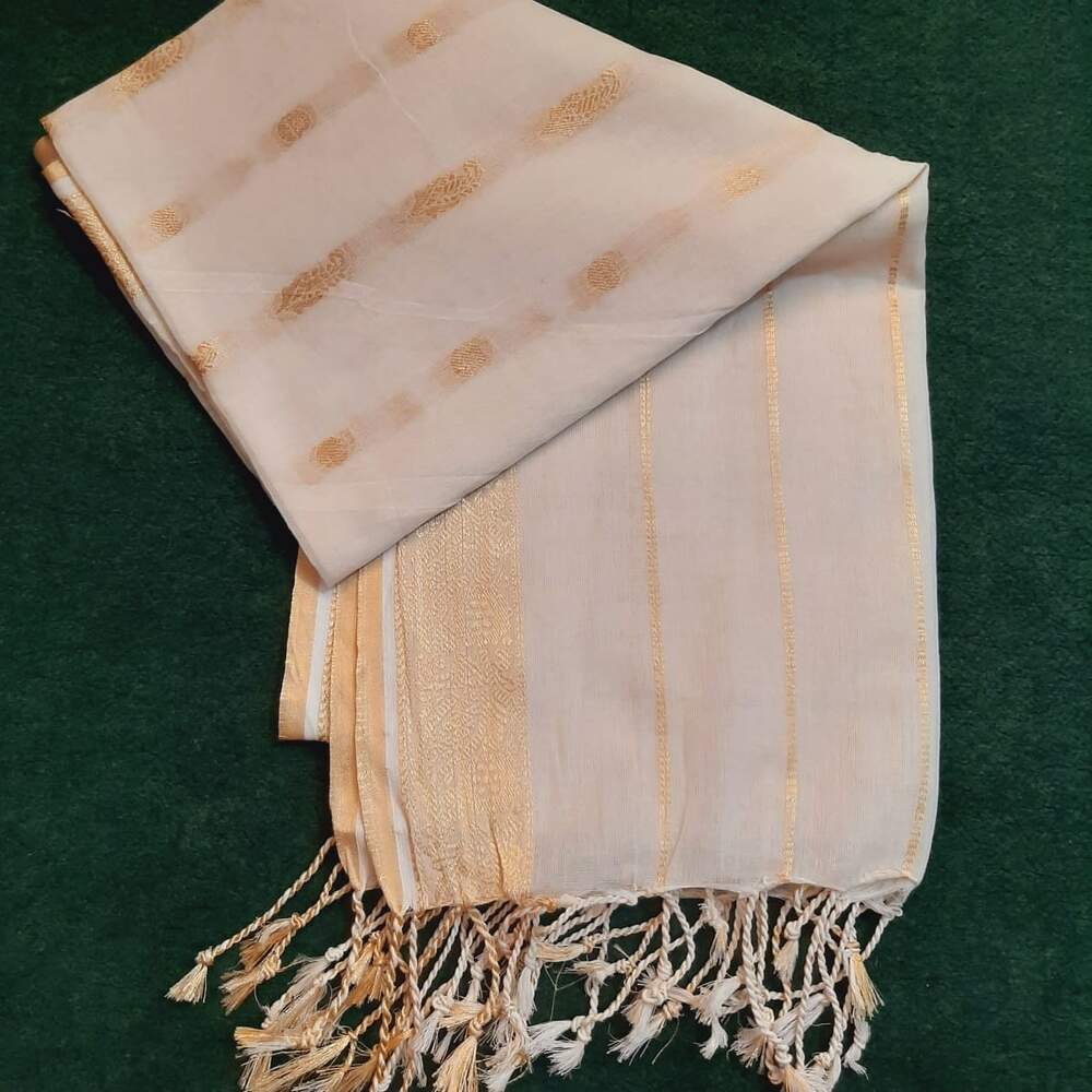 Khaadi Net Gold Zari Dyeable Dupatta