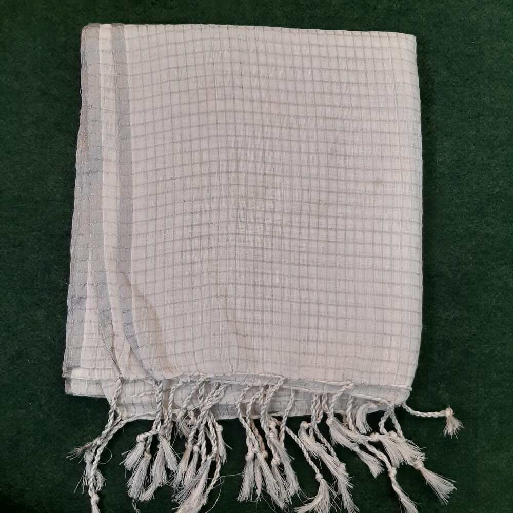 Khaadi Net Tarkashi Silver Zari Dyeable Dupatta