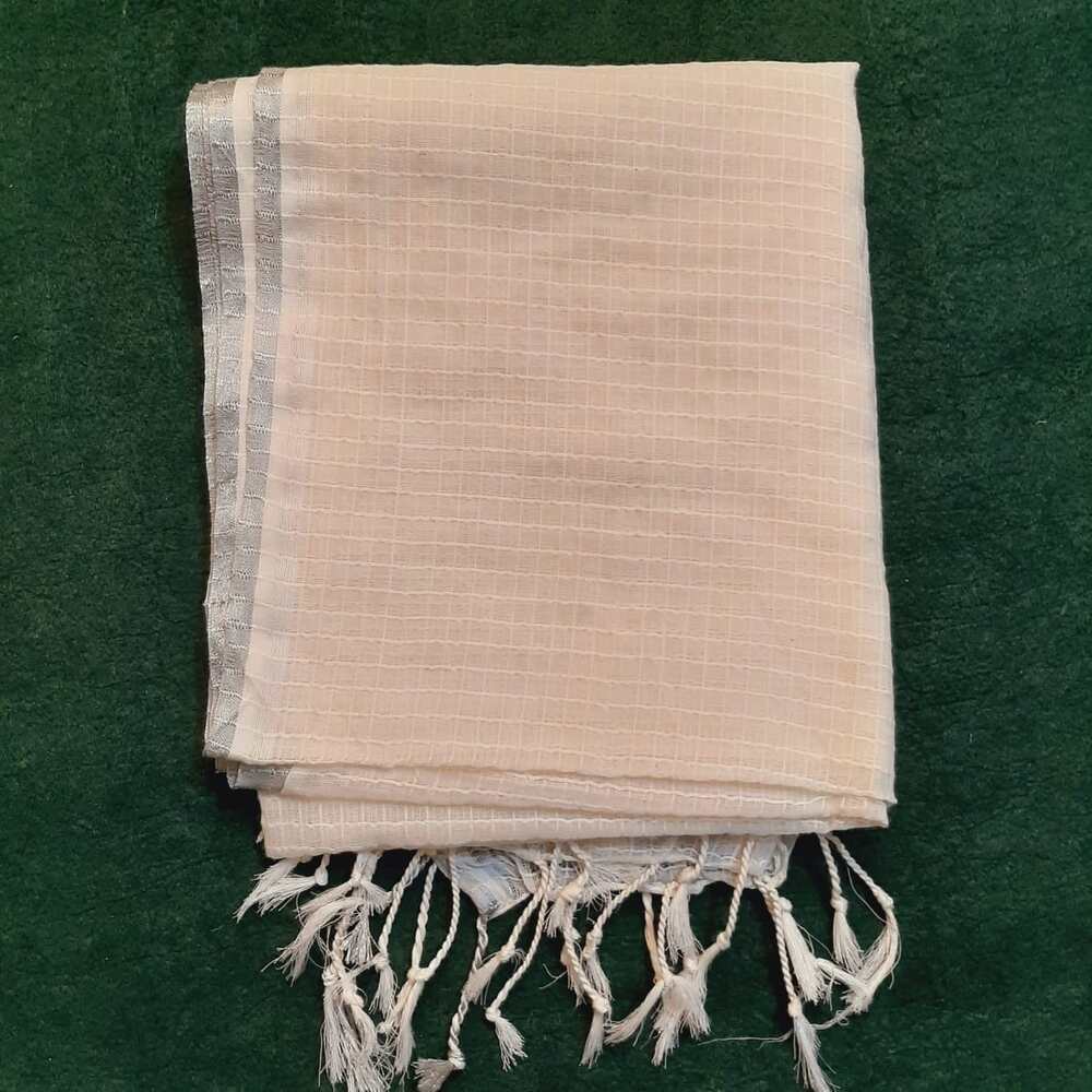 Khaadi Net Tarkashi Silver Zari Dyeable Dupatta