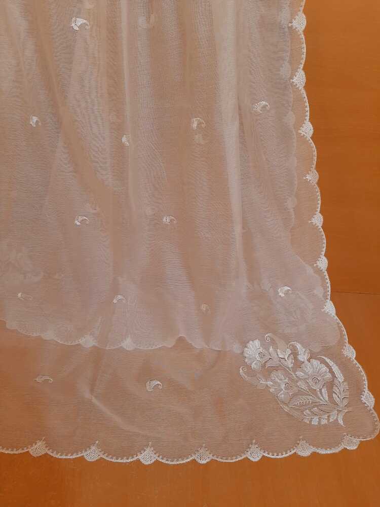 Khaadi Net Dupatta - White - ZD408