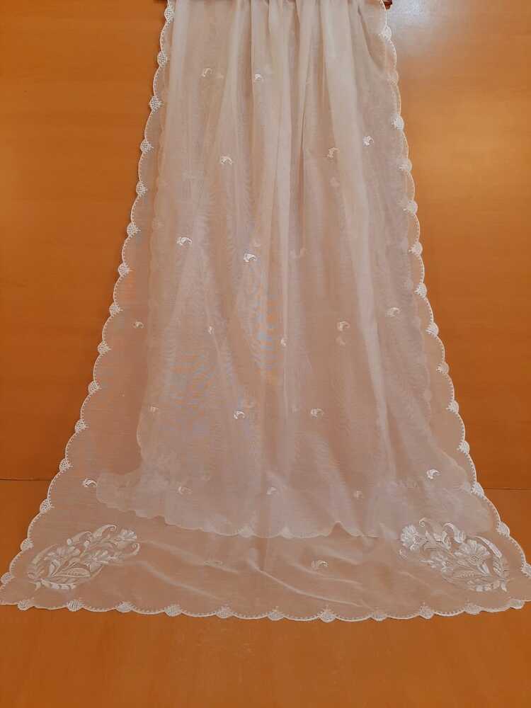 Khaadi Net Dupatta - White - ZD408