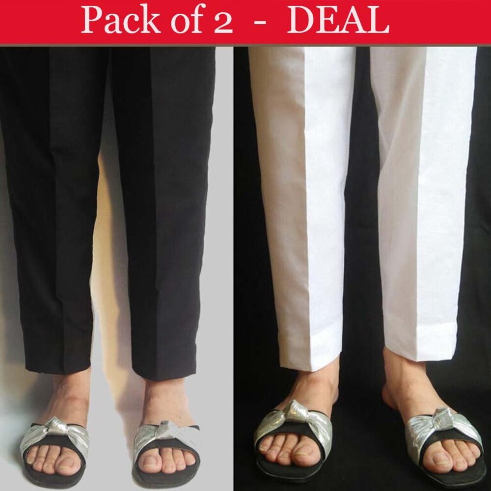 HIGH QUALITY DESIGN TROUSER AND LADIES (PANTS PACK OF 2)