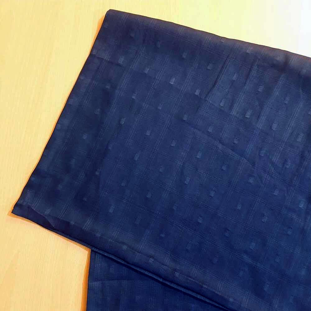 Lawn Brochia Dupatta - Navy - ZD1122