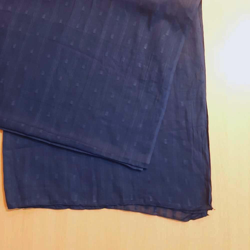 Lawn Brochia Dupatta - Navy - ZD1122