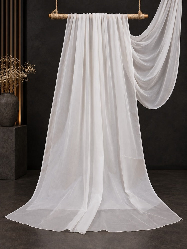 Lawn Dupatta - White - ZD893