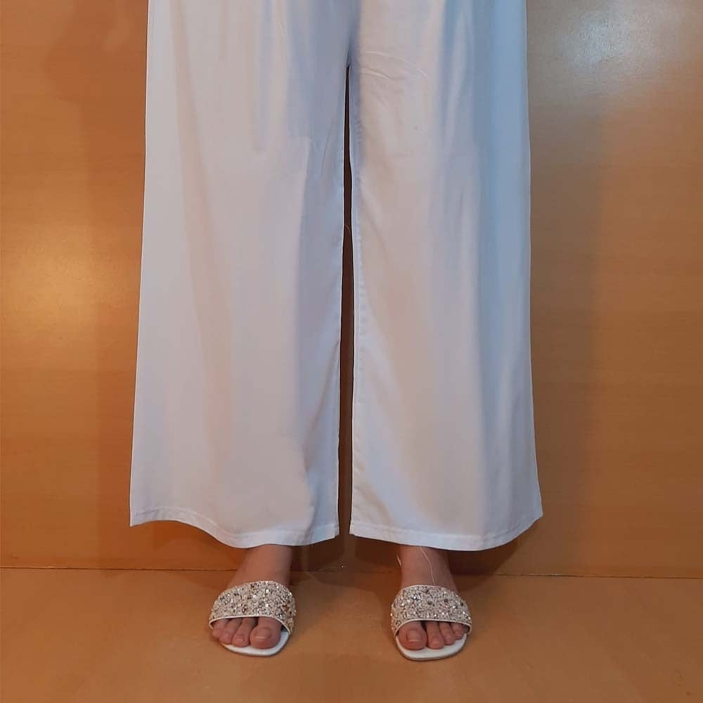 Linen Palazzo Trouser - Soft - Black - ZT164