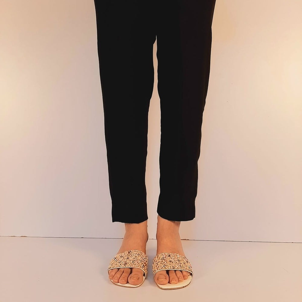 Linen Trouser Pant - Soft - All Season - Black - ZT159