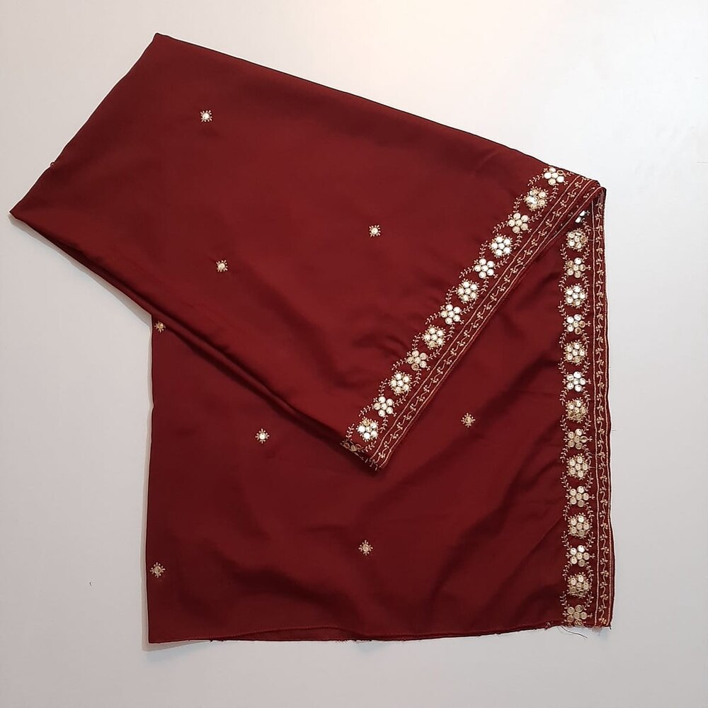 Embroided Swiss Lawn Chaddar Summer Shawl - SH17