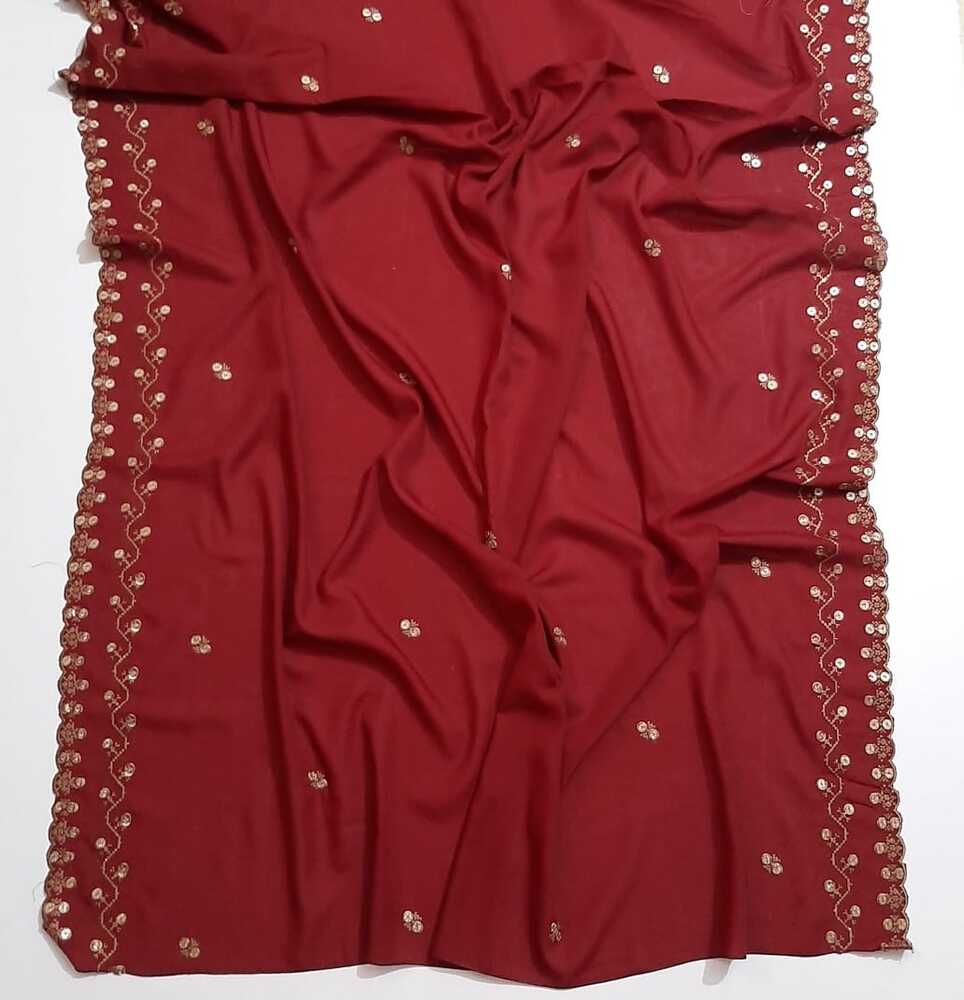Embroided Swiss Lawn Chaddar Summer Shawl - SH55