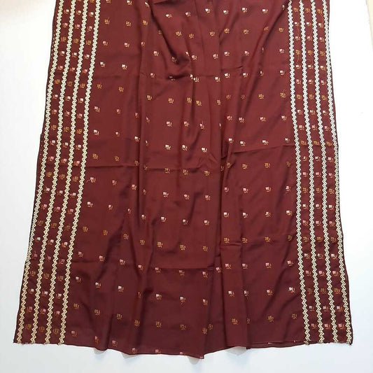 Embroided Swiss Lawn Chaddar Summer Shawl -  SH57