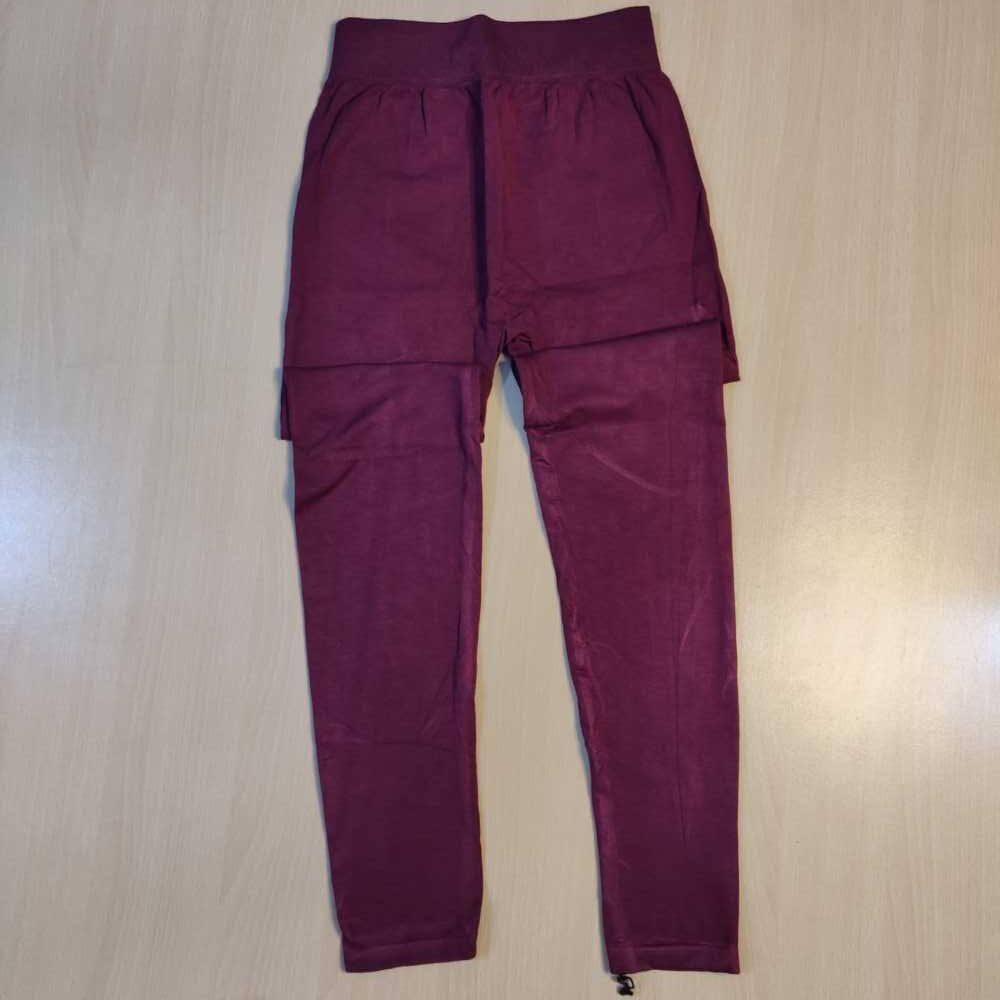 Maroon High waist yoga pants tights