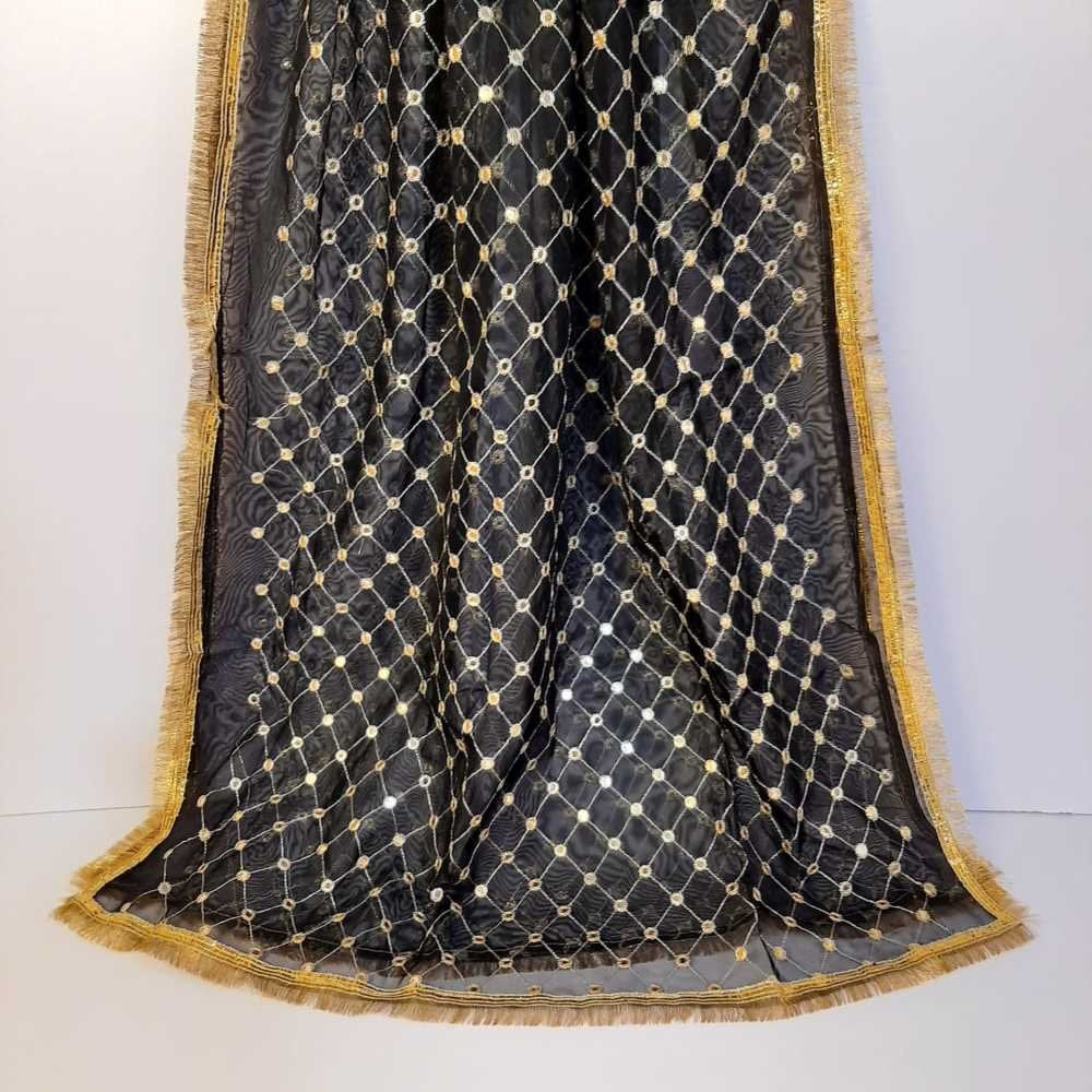 Mirror Work Net Dupatta Large - ZD998