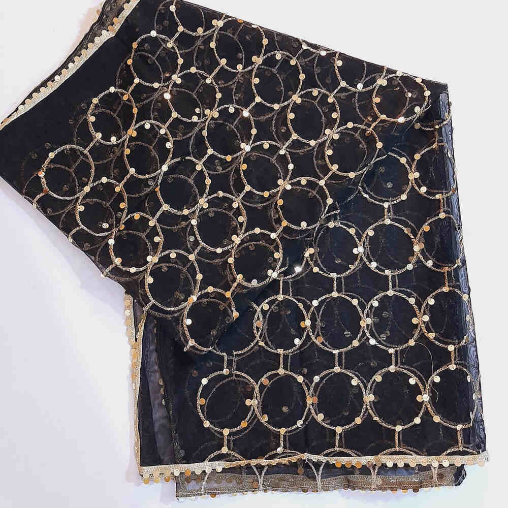 Mirror Work Net Dupatta Large -  ZD997