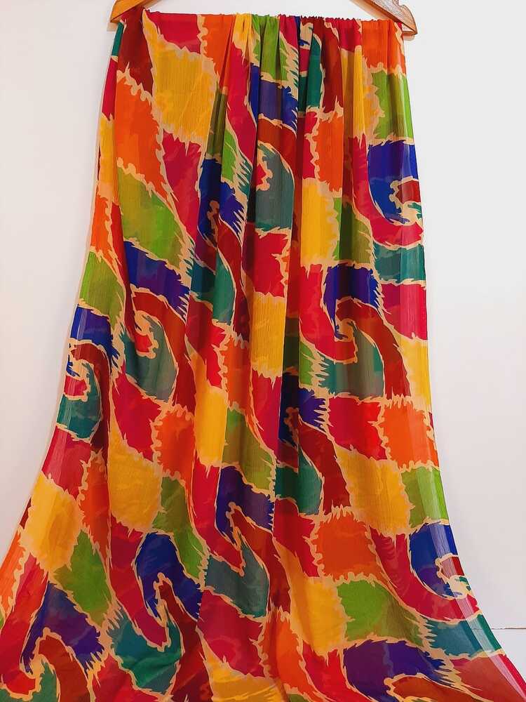 Multi Chiffon Dupatta - ZD106