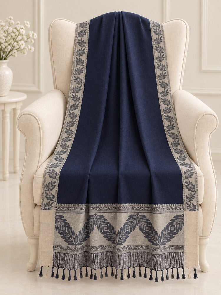 Navy Winter Shawl - ZSH02-B