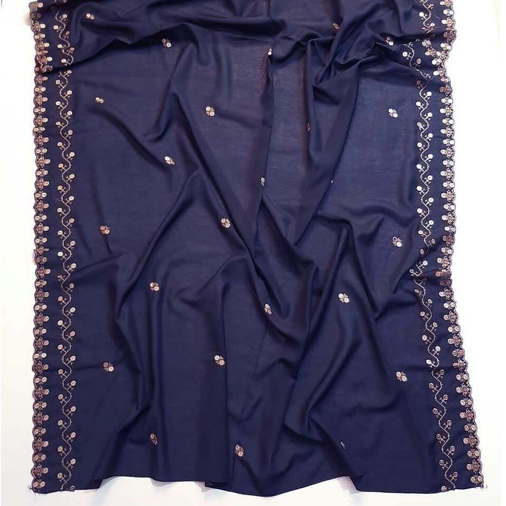 Embroided Swiss Lawn Chaddar Summer Shawl - SH55