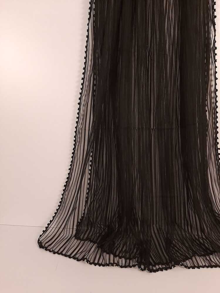 Net Dupatta - Black - ZD81