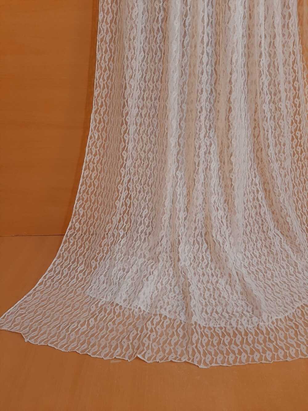 Net Dupatta - White - ZD616