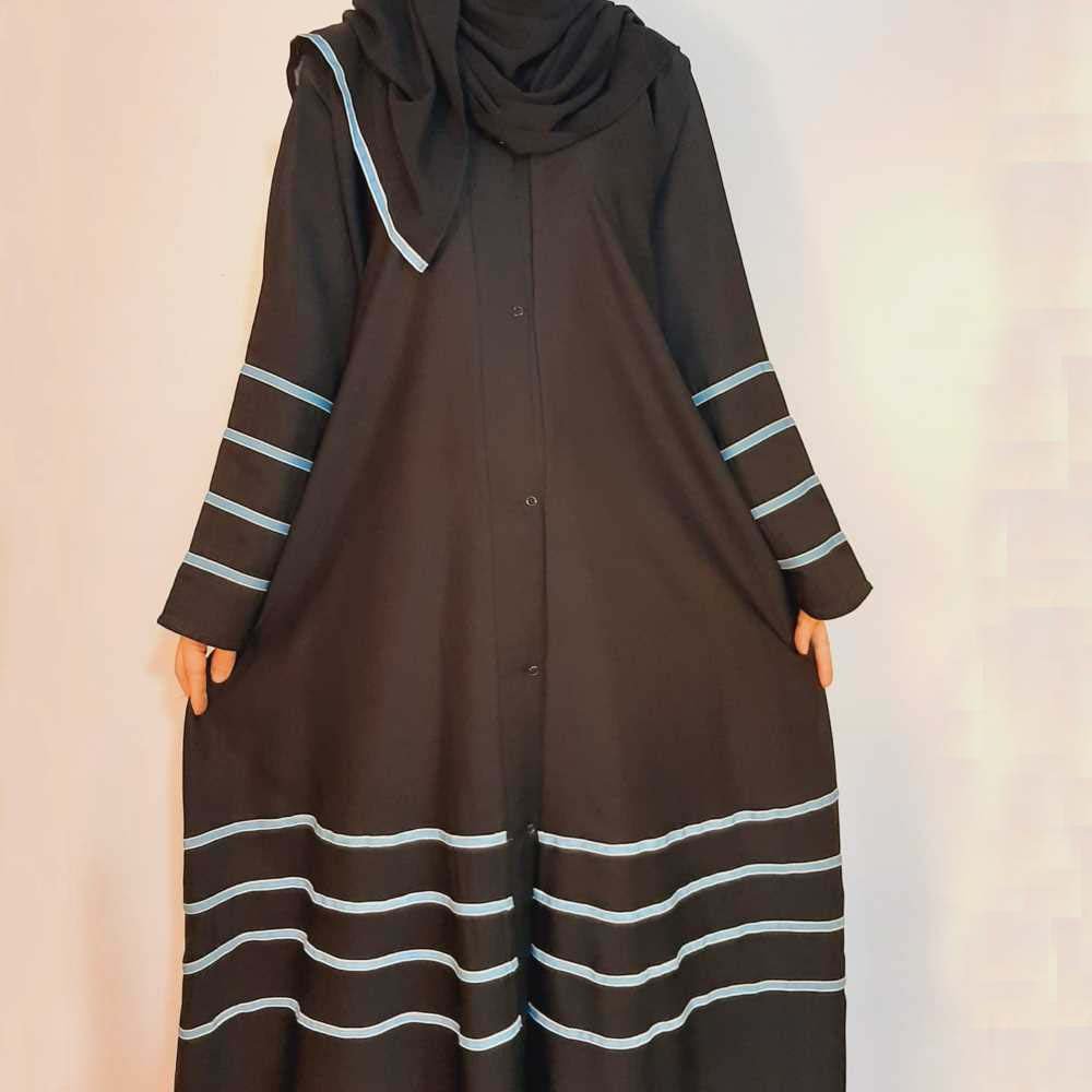 Nidah Front Open Abaya - With Scarf - BGA238
