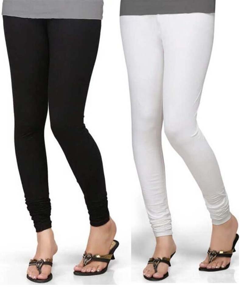 Pack Of 2 - Tights - Black & White - ZL01