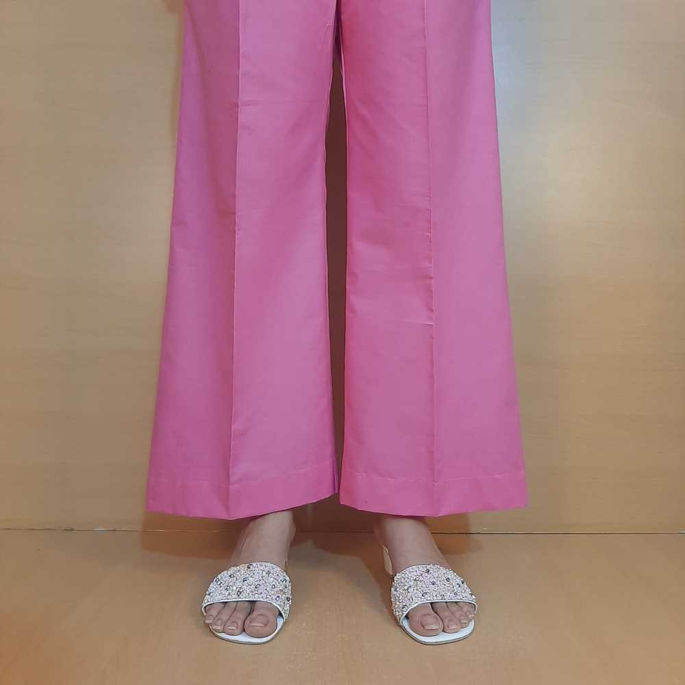 Pink bell bottom palazzo