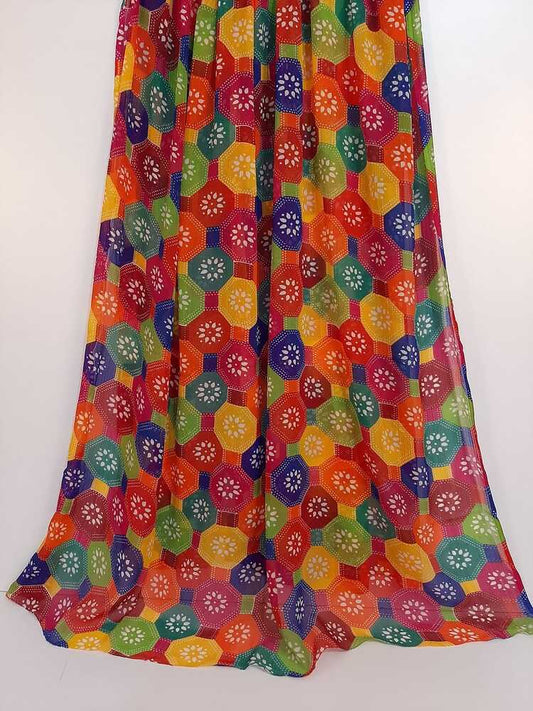 Printed Chiffon Dupatta - Multi - ZD1093