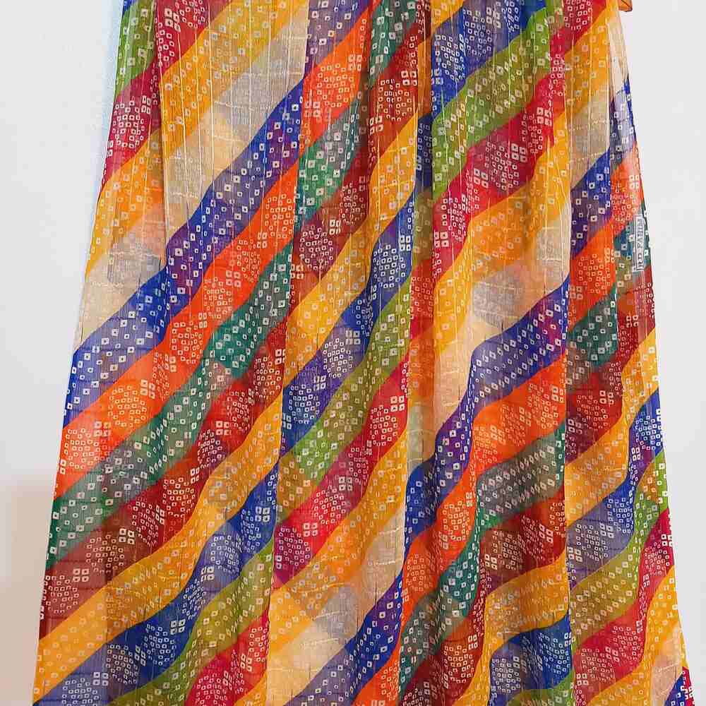 Chunri Printed Chiffon Dupatta - Multi - ZD708