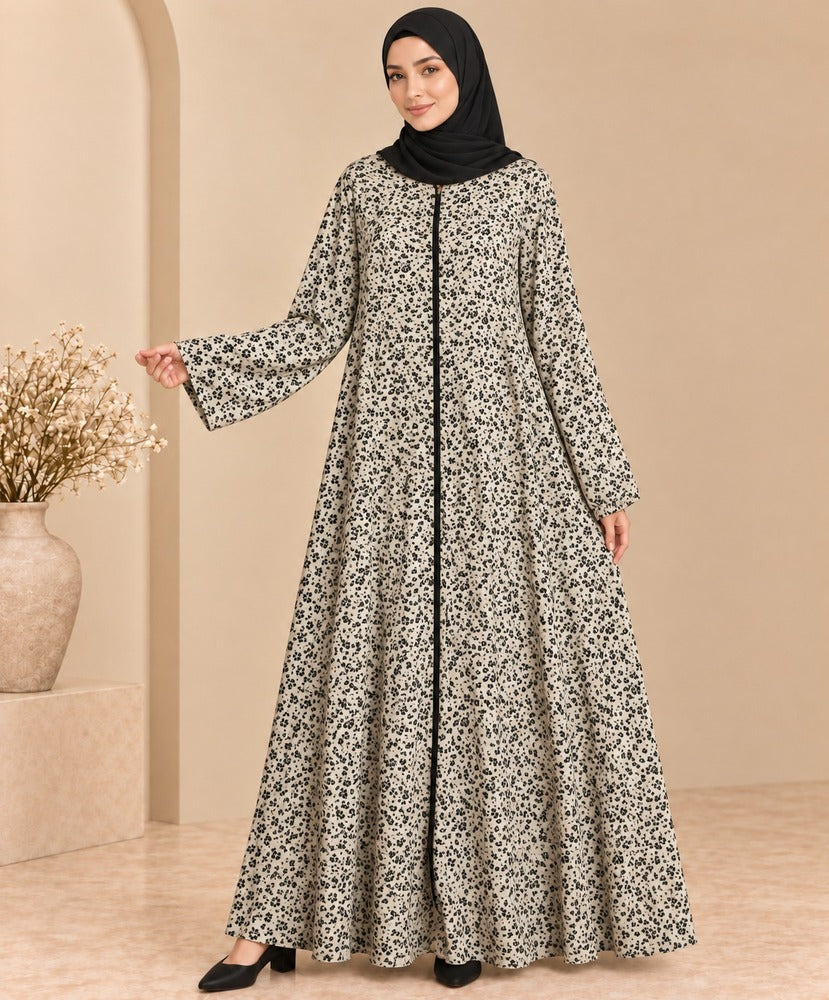 Printed - Georgette - Abaya - BGA203