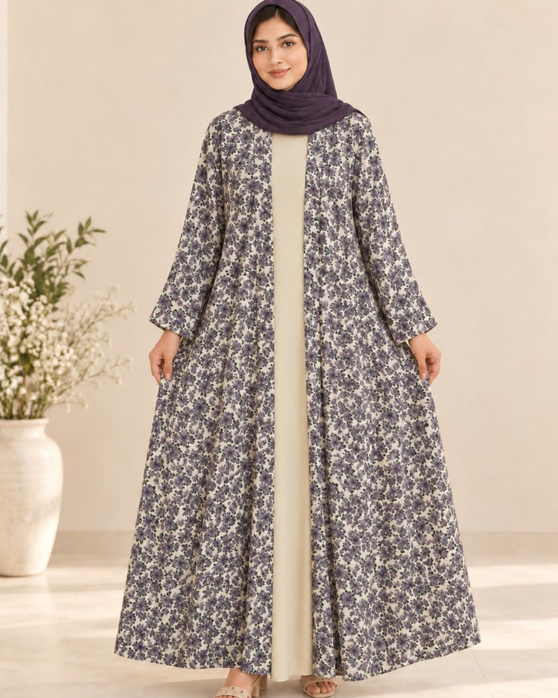 Printed - Georgette - Abaya - BGA208