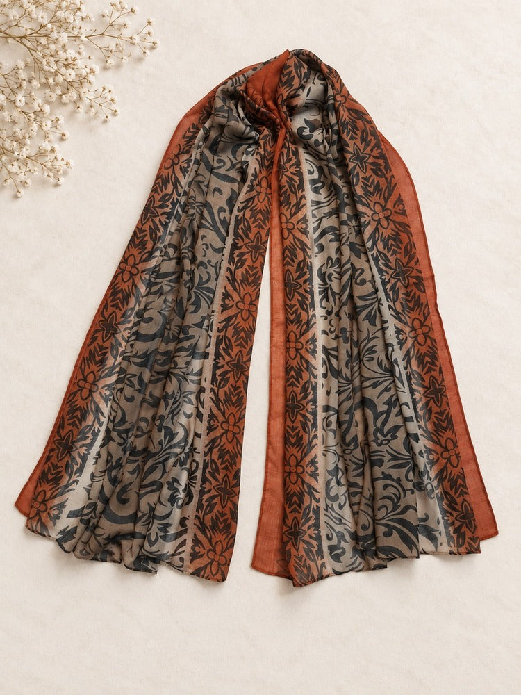 Printed Lawn Scarf Stole – ZSC01