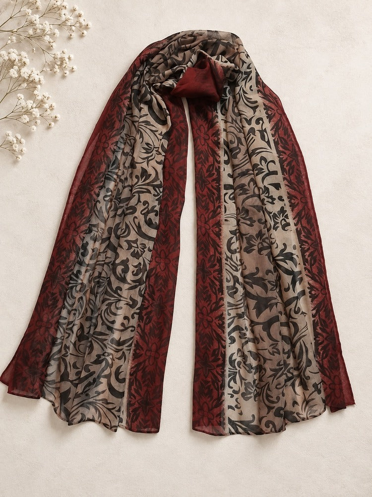 Printed Lawn Scarf Stole – ZSC01