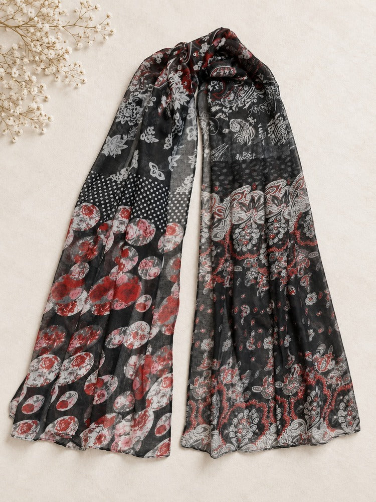 Printed Lawn Scarf Stole – ZSC12