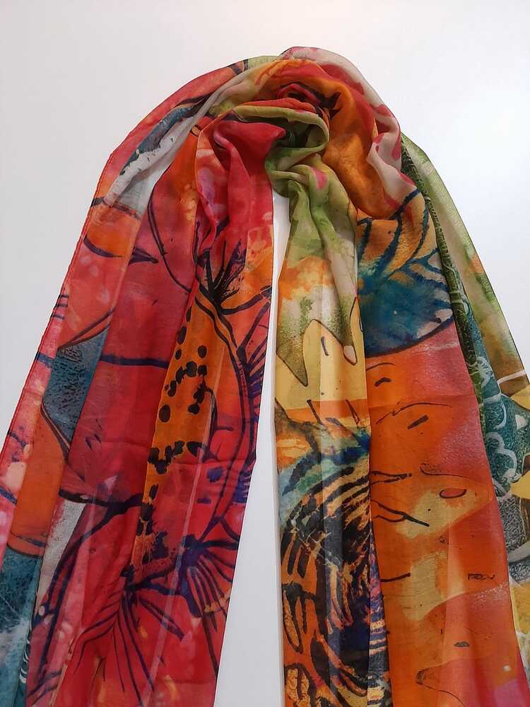 Printed Lawn Scarf Stole – ZSC20