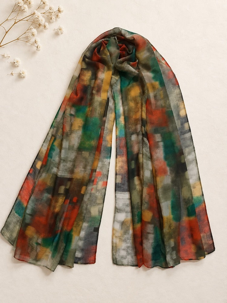 Printed Lawn Scarf Stole – ZSC26
