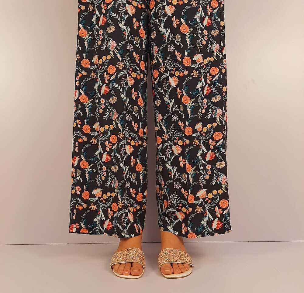 Printed Linen Palazzo - ZT496