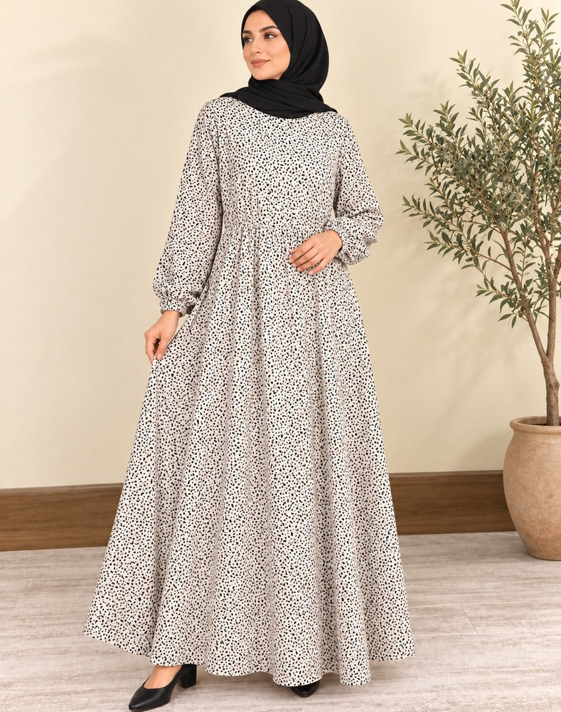 Printed - Maxi Style - Georgette Abaya - ZA19