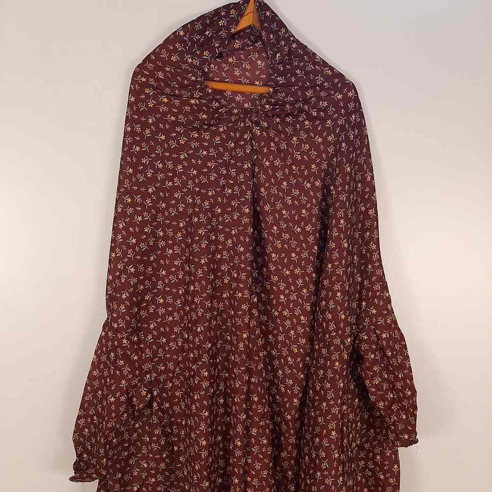 Namaz Chadar With Sleeves Printed Lawn - SH02