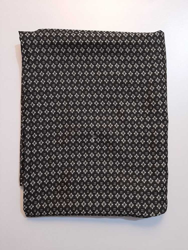 Printed Summer Shawl / Chaddar - Lawn - Black & White - SH07