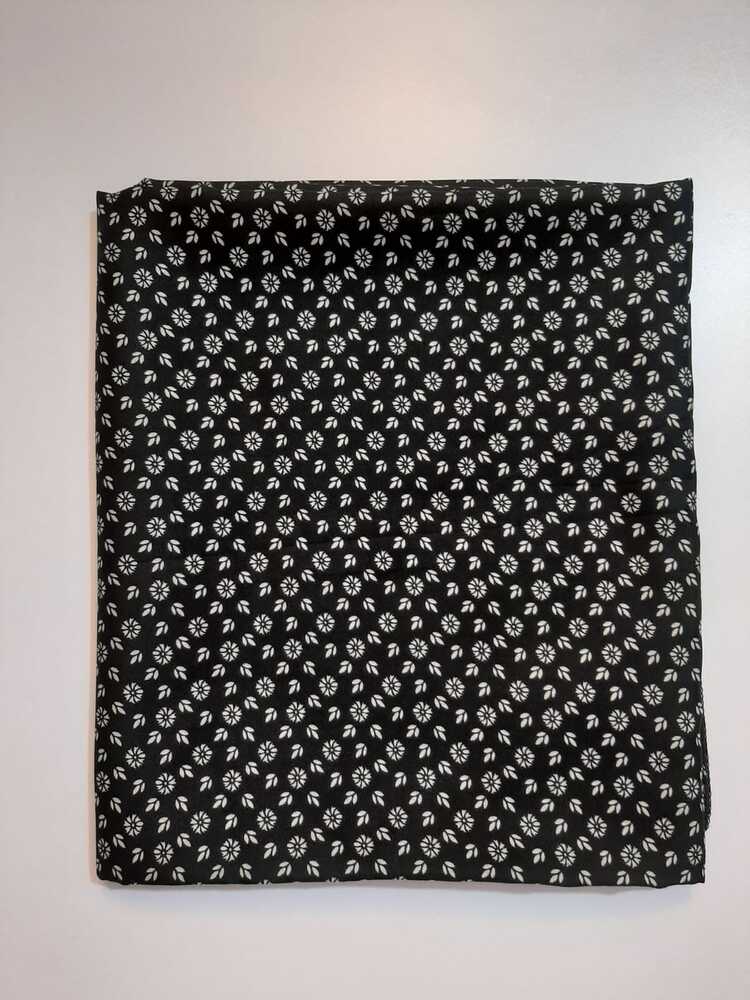 Printed Summer Shawl / Chaddar - Black & White - SH07