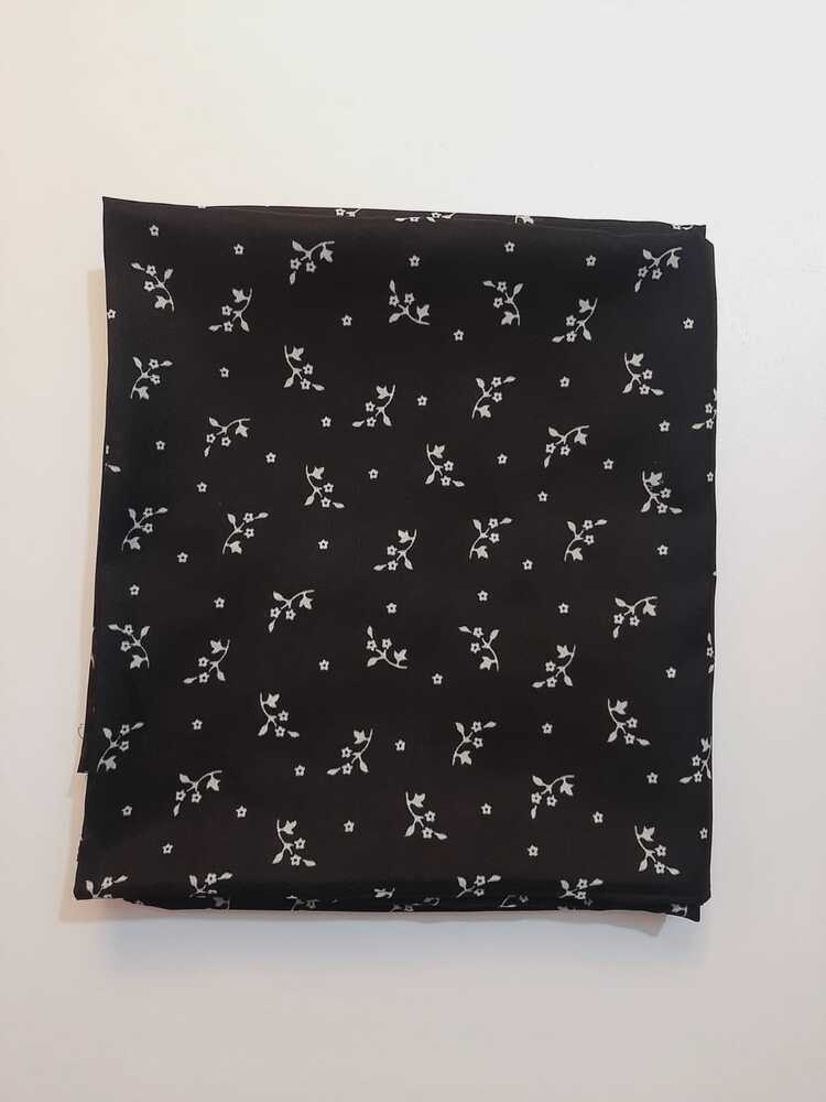 Printed Summer Shawl / Chaddar - Black & White - SH07