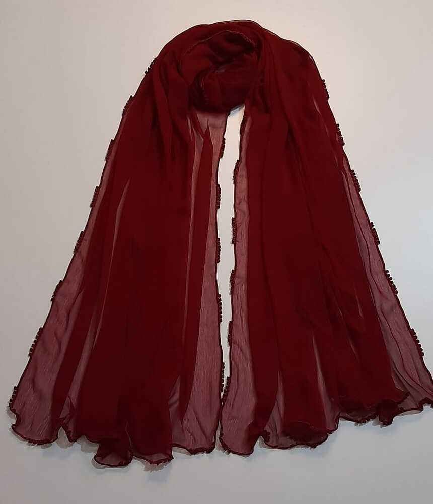 Qureshia Work Chiffon Dupatta - ZD05