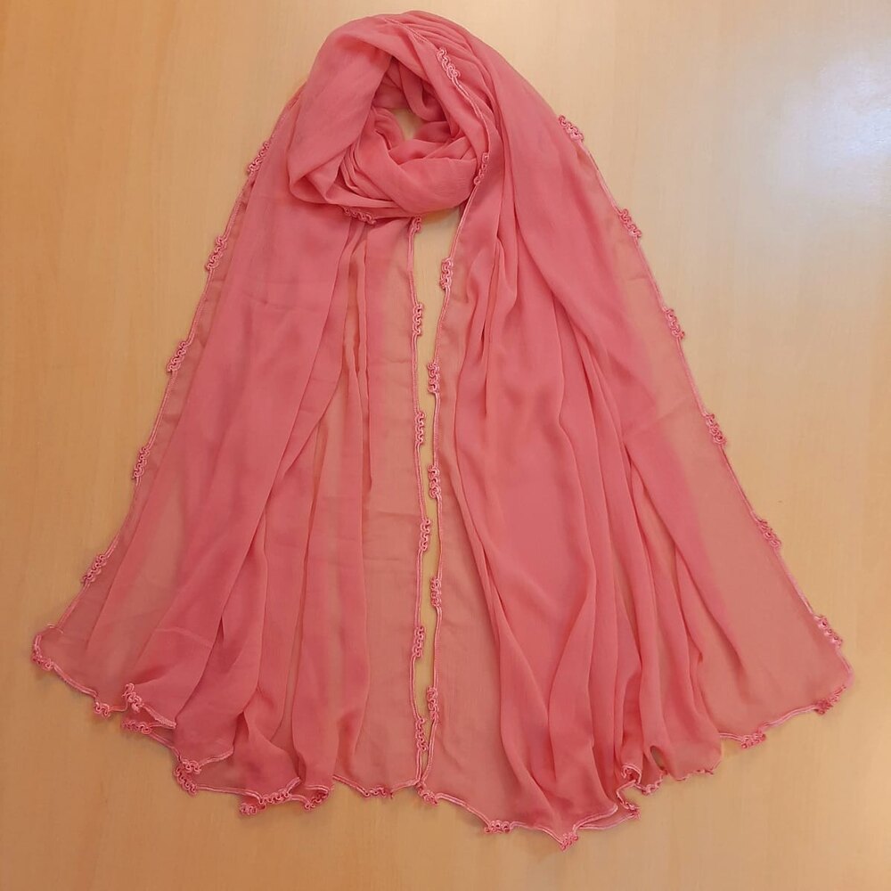 Qureshia Work Chiffon Dupatta - ZD05