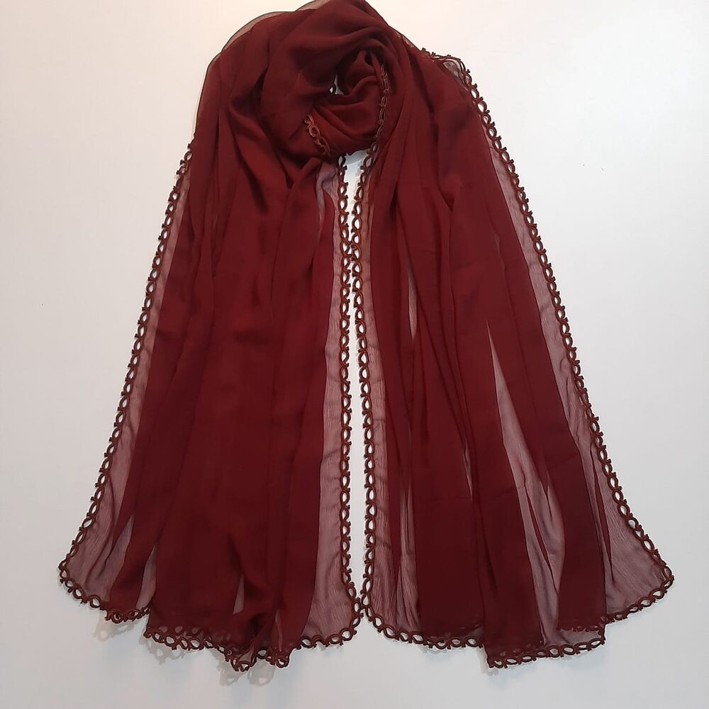 Qureshia Work Chiffon Dupatta - ZD77