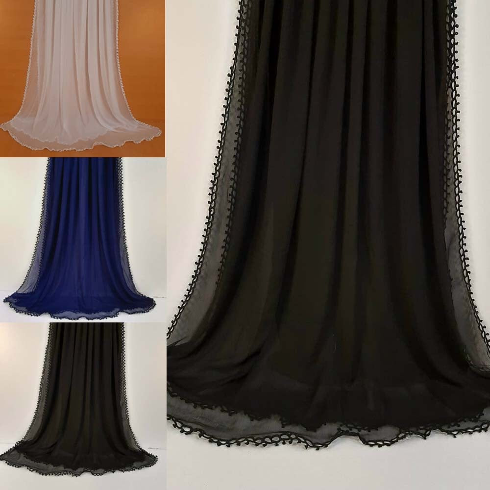 Qureshia Work Chiffon Dupatta - ZD77