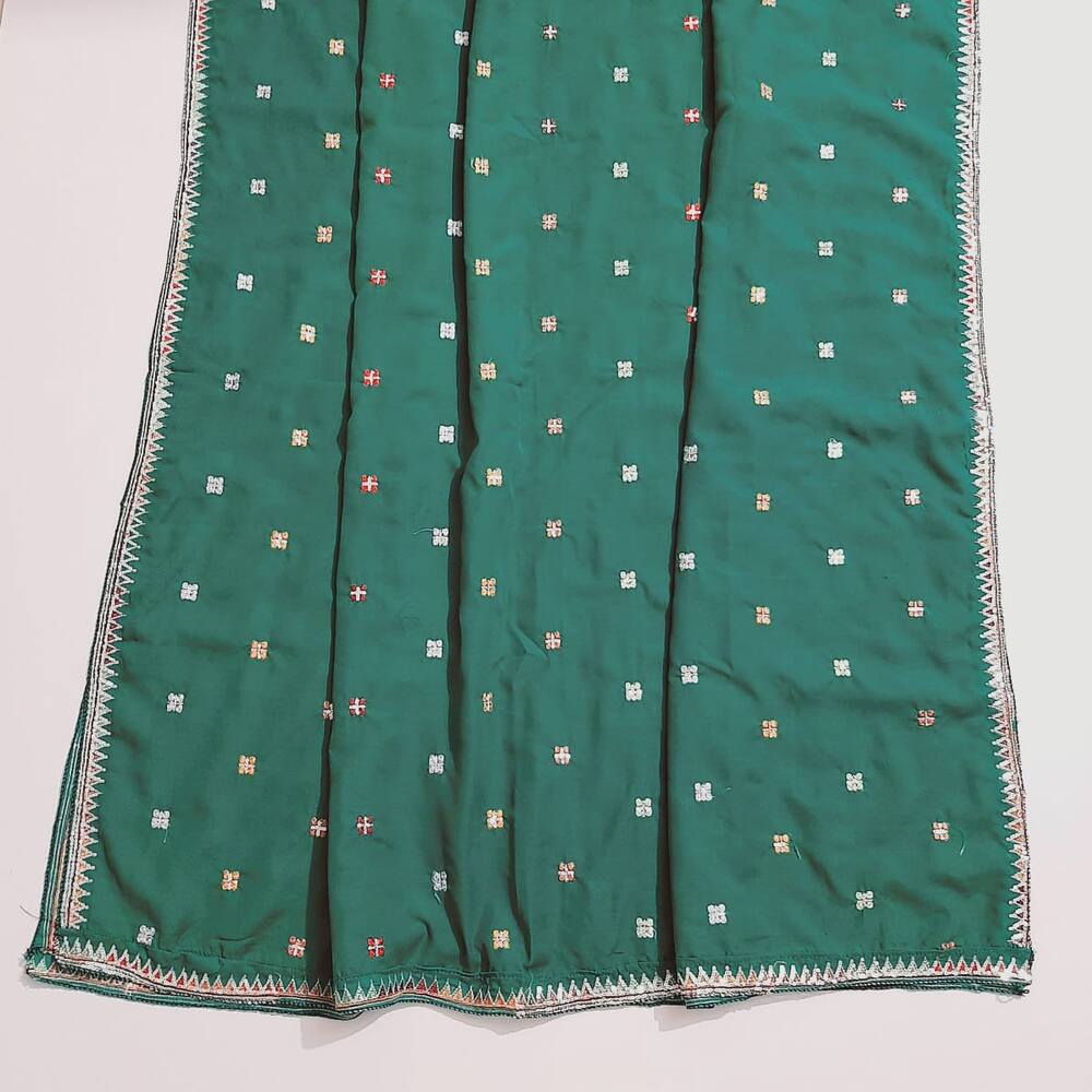 Embroided Swiss Lawn Summer Shawl Chaddar - Black - SH138